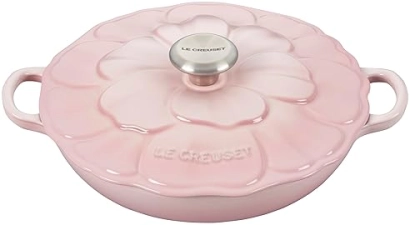 Le Creuset Petal Braiser 2.25qt in Shell Pink, Enameled Cast Iron