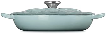 Le Creuset Petal Braiser, 2.25qt, Enameled Cast Iron in Sea Salt Finish