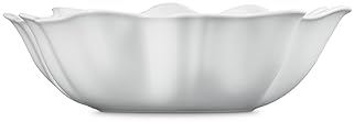 Le Creuset 15" Iris Collection White Stoneware Serving Bowl