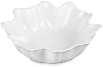 Le Creuset 15" Iris Collection White Stoneware Serving Bowl