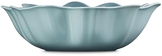 Le Creuset Stoneware Iris Serving Bowl 15" Sea Salt - Stylish Kitchen Essential