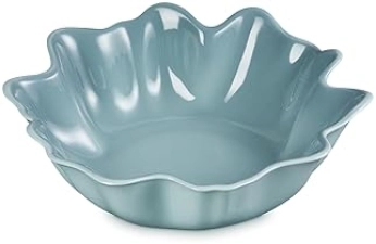 Le Creuset Stoneware Iris Serving Bowl 15" Sea Salt - Stylish Kitchen Essential