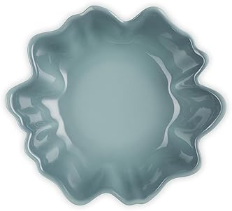 Le Creuset Stoneware Iris Serving Bowl 15" Sea Salt - Stylish Kitchen Essential