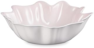 Le Creuset Stoneware Iris Serving Bowl, 15", Shell Pink