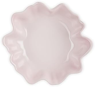 Le Creuset Stoneware Iris Serving Bowl, 15", Shell Pink