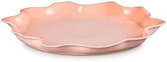 Le Creuset Stoneware Iris Collection Serving Platter 14 Inch Peche