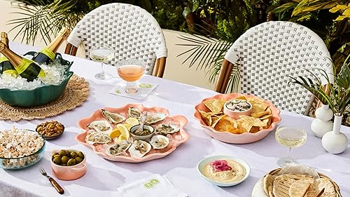 Le Creuset Stoneware Iris Collection Serving Platter 14 Inch Peche