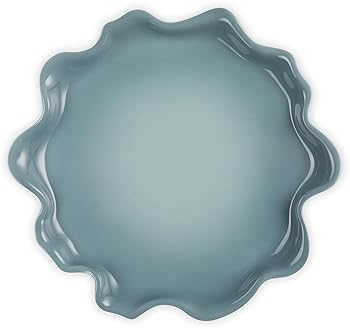 Le Creuset Stoneware Iris Collection Serving Platter 14" Sea Salt - Elegant Kitchen Essential
