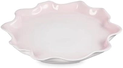 Le Creuset Stoneware Iris Collection Serving Platter, 14 inch - Shell Pink