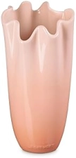 Le Creuset Stoneware Iris Vase 12-Inch Peche - Elegant Home Decor