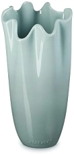 Le Creuset Stoneware Iris Vase 12" in Sea Salt Glaze
