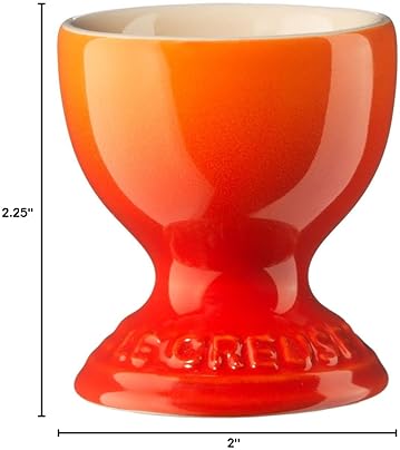 LE CREUSET 2" STONEWARE EGG CUP IN FLAME COLOR