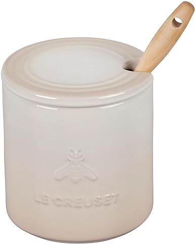 Le Creuset Stoneware Honey Pot 14 oz in Meringue