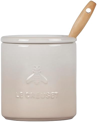 Le Creuset Stoneware Honey Pot 14 oz in Meringue