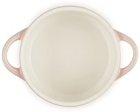Le Creuset Mini Round Cocotte, 8oz, Peche with Gold Heart Knob - Stoneware