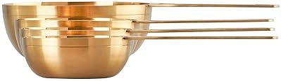 Le Creuset Gold Le Creuset Measuring Cups Set, 4-Piece (1, 1/2, 1/3, 1/4 cups)