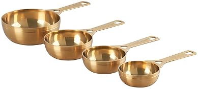 Le Creuset Gold Le Creuset Measuring Cups Set, 4-Piece (1, 1/2, 1/3, 1/4 cups)