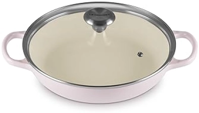 Le Creuset 2.25 qt. Signature Round Braiser with Glass Lid in Shallot