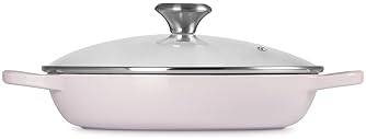 Le Creuset 2.25 qt. Signature Round Braiser with Glass Lid in Shallot