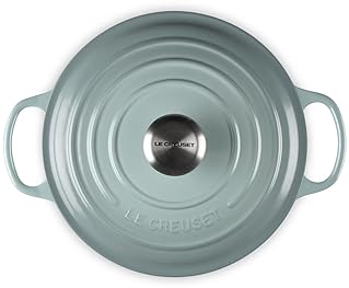 Le Creuset 3.5qt Signature Round Sauteuse in Sea Salt - Enameled Cast Iron
