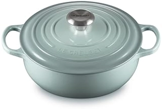 Le Creuset 3.5qt Signature Round Sauteuse in Sea Salt - Enameled Cast Iron