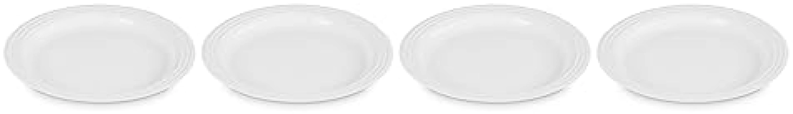Le Creuset Stoneware Dinner Plates Set of 4 - 10.5" White