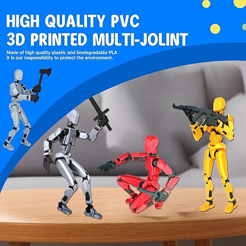MERRYXD 6-PACK T13 & LUCKY 13 ACTION FIGURES, FULLY ASSEMBLED & 3D PRINTED