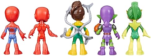 Marvel Spidey and Friends Action Figures Set - 5-Pack, 4-Inch, Ages 3+ (Amazon Exclusive)