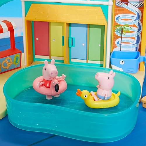 Hasbro Peppa Pig Waterpark Playset | 2 Figures | Preschool Toys for 3+ Kids