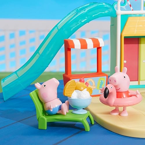 Hasbro Peppa Pig Waterpark Playset | 2 Figures | Preschool Toys for 3+ Kids