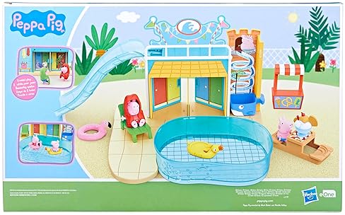 Hasbro Peppa Pig Waterpark Playset | 2 Figures | Preschool Toys for 3+ Kids