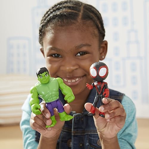 Marvel Spidey & Friends Hero Reveal Multipack w/ Mask-Flip, 4-Inch Action Figures (Amazon Exclusive)