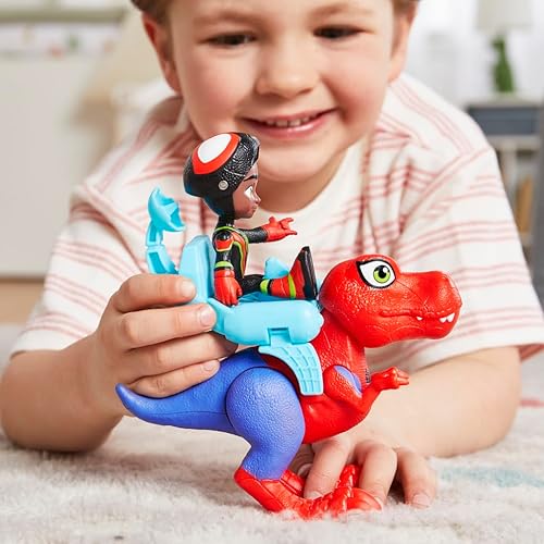 Marvel Dino-Webs Spidey-Rex & Miles Morales Action Figure Set