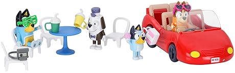 Moose Toys Bluey Escape Convertible Vehicle Set with 4 Figures and Accessories | Amazon Exclusive