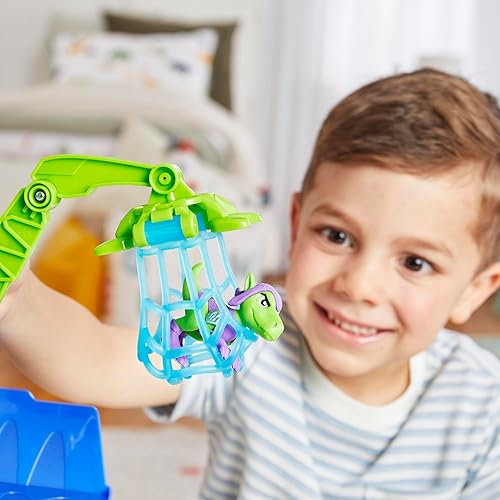 Marvel Spidey's Dino-Webs Crawler Playset with Spider-Man & Goblin Raptor Action Figures for Kids 3+".