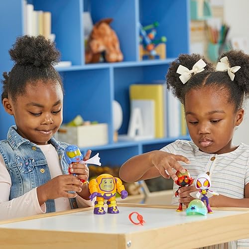 Marvel Web-Spinners Action Figures 4-Pack with Accessories, Super Hero Toys for Kids 3+ (Amazon Exclusive)
