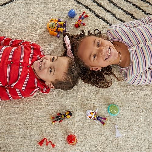 Marvel Web-Spinners Action Figures 4-Pack with Accessories, Super Hero Toys for Kids 3+ (Amazon Exclusive)