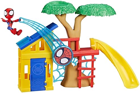 Marvel Spidey Playground Playset with 4-Inch Action Figure for Kids 3+