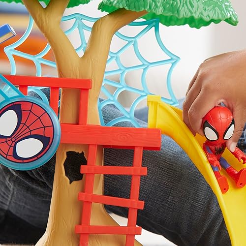 Marvel Spidey Playground Playset with 4-Inch Action Figure for Kids 3+