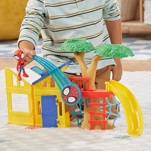 Marvel Spidey Playground Playset with 4-Inch Action Figure for Kids 3+