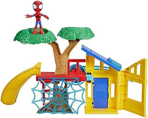 Marvel Spidey Playground Playset with 4-Inch Action Figure for Kids 3+