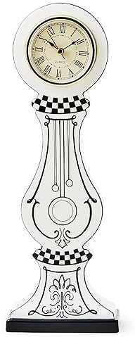 MACKENZIE-CHILDS:Doodles Desk ClockStylish Home/Office Decor