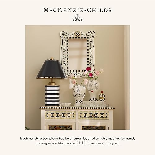 MACKENZIE-CHILDS:Doodles Desk ClockStylish Home/Office Decor