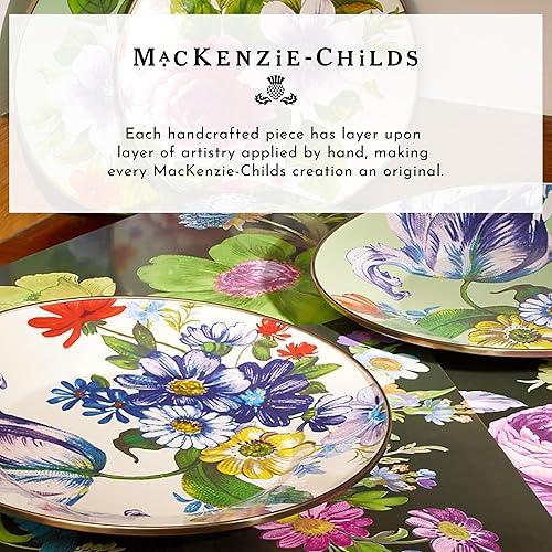 MACKENZIE-CHILDS Desk Clock: Flower Market Reflections for Kitchen/Living Room