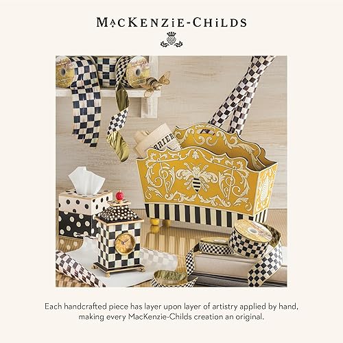 MACKENZIE-CHILDS Queen Bee Desk Clock - Decorative Wood Clock for Kitchen & Living Room