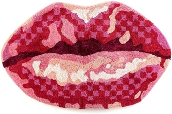 MACKENZIE-CHILDS:Chic Cotton Bathroom Rug Kiss My Feet