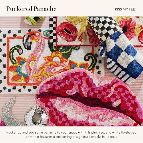 MACKENZIE-CHILDS:Chic Cotton Bathroom Rug Kiss My Feet