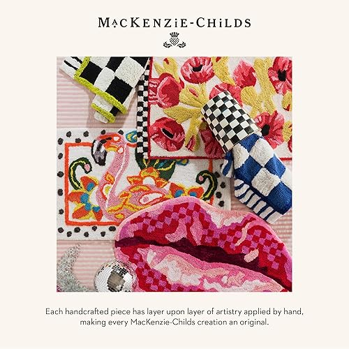 MACKENZIE-CHILDS:Chic Cotton Bathroom Rug Kiss My Feet