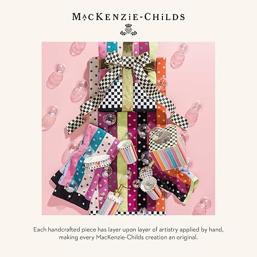 MACKENZIE-CHILDS Cute Cotton Hand Towel for Bathroom or Kitchen, Pucker Up Check Design