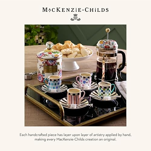 MACKENZİE-CHİLDS Sweetheart Porcelain Espresso Cup and Saucer - Cute Coffee Cups